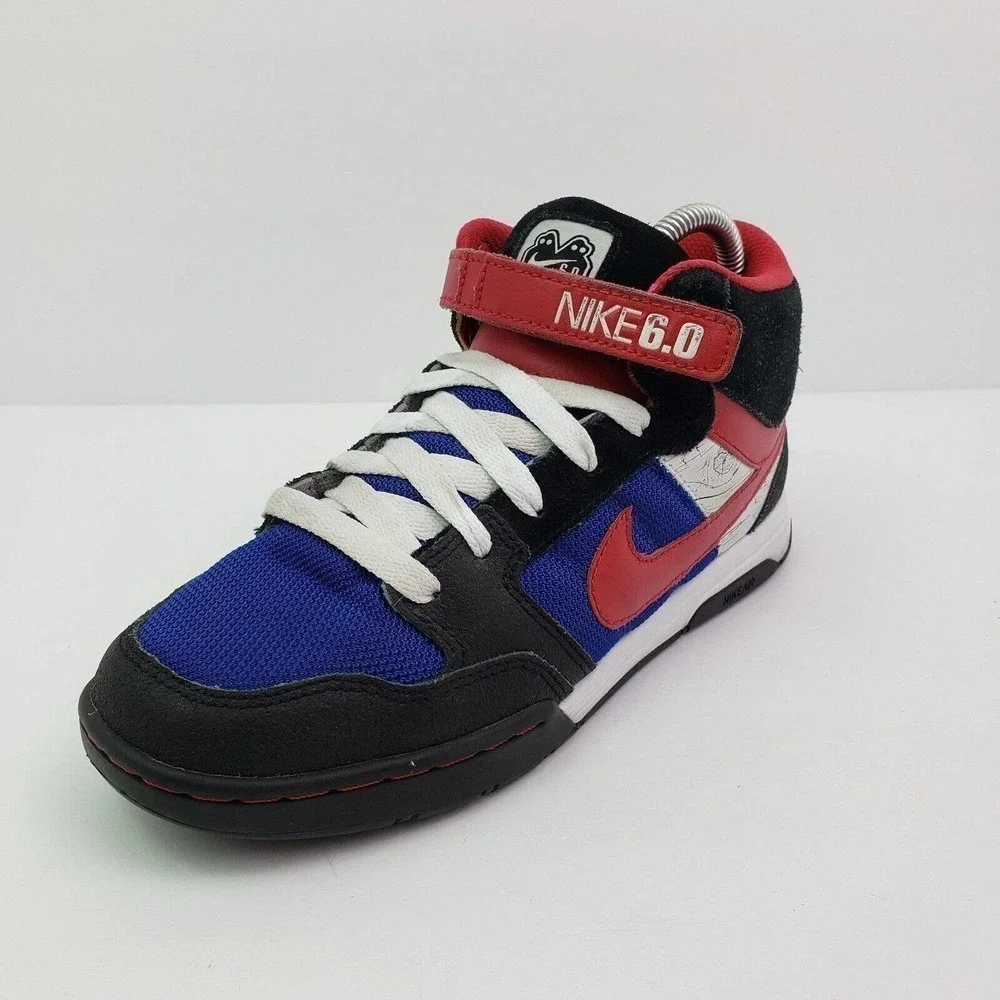 Nike ID Dunk 6.0 Mid 2009 Womens Size 7.5 Black Pink Blue Sneaker Shoes 370685-9